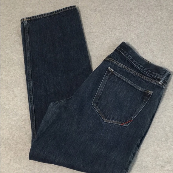Banana Republic Mens Straight Jeans Size 36 34 Inseam Dark Wash - Picture 6 of 7
